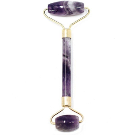 Edelstein-Gesichts Roller- Amethyst