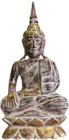 Geschnitzte Albesiabuddhas Buddhastatue - 63cm