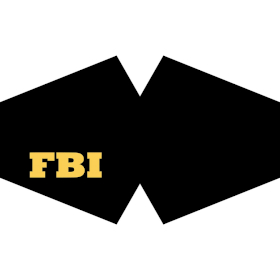 Wiederverwendbare modische Schutzmaske- FBI (Erwachsene)