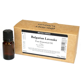 10x Bulgarisches Lavendel Ätherisches Öl 10ml - (ohne Etiketten) in der 10er-Box