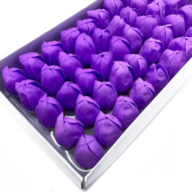 50x DIY Seifenblumen - mittelgroße Tulpe - Lavendel