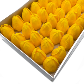 50x DIY Seifenblumen - mittelgroße Tulpe - Gelb