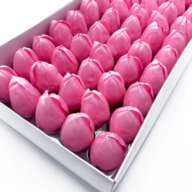 50x DIY Seifenblumen - mittelgroße Tulpe - Pink