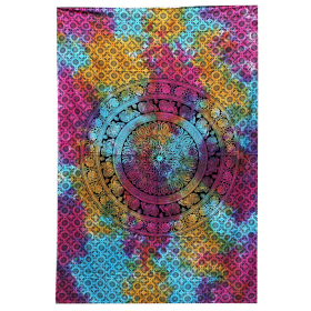 Doppelte Tagesdecke aus Baumwolle / Wandbehang-Mandala Elephant