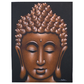 Buddha Gemälde -  Kupfer - Sand-Finish