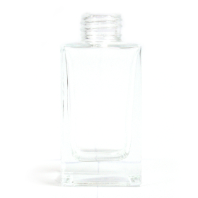 6x 100 ml Quadratische hohe Diffusionsflasche - transparent