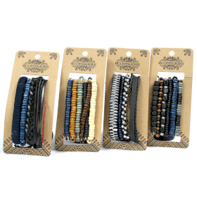 8x Herren Armband Sets- Launisch & Blau (verschiedene)