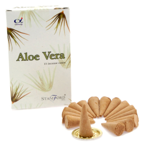 12x Aloe Vera Räucherkegel