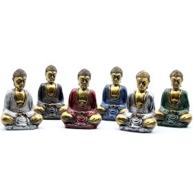 6x Goldener Mini-Buddha (Gemischte Farben)