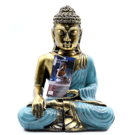 Blaugrün & Goldener Buddha - Groß