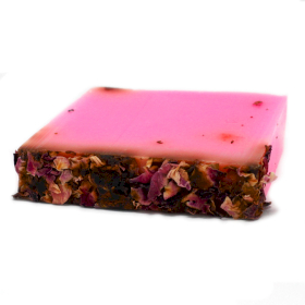 Geschnittener Seifenlaib (13 Stück) – Rose und Vanille