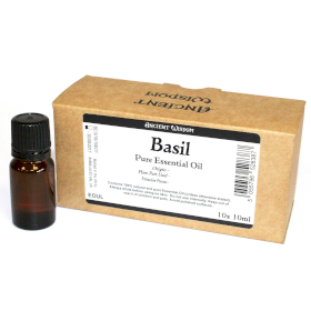 10x Basilikum Ätherische Öle (ohne Etiketten) in der 10er-Box