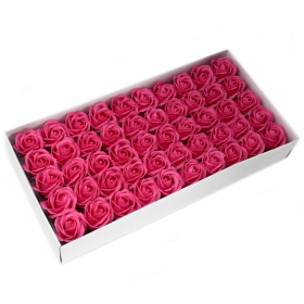 50x DIY Seifenblumen - mittelgr. Rose - Rosenfarbe