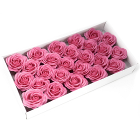 25x DIY Seifenblumen - große Rose - Rosenfarbe