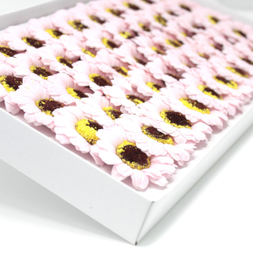 50x DIY Seifenblumen - kl. Sonnenblume - Rosa