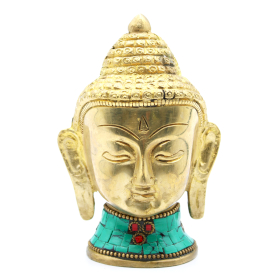 Messing-Buddhafigur - Großer Kopf - 11,5 cm
