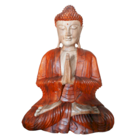 Handgeschnitzter Buddha - 30cm Betend