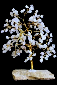 Indische Edelsteinbäume Rosenquarz - 160Steine