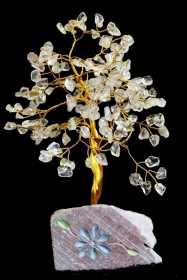 Indische Edelsteinbäume Bergkristall - 160Steine
