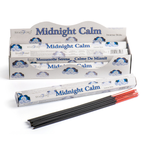 6x Schachtel mit 6 Midnight Calm Premium-Räucherstäbchen