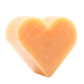 100x Herzförmige Gästeseifen - Orange & Ingwer