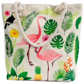 Klassische Tasche - Flamingos