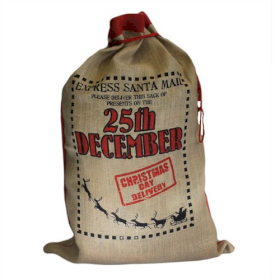 Jute-Weihnachtssack-25th Dezember