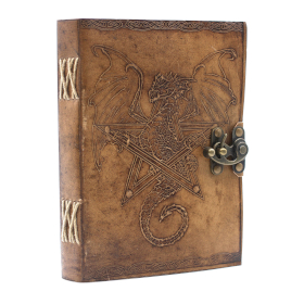 Ledernotizbuch - Drache   (20x15 cm)
