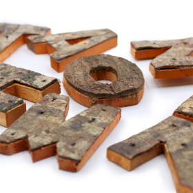 12x Rustic Bark Letter   - 