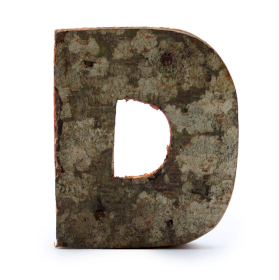 12x Rustic Bark Letter   - 