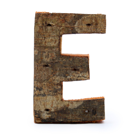 12x Rustic Bark Letter   - 