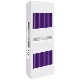 10x Leuchterkerzen - Lavendel