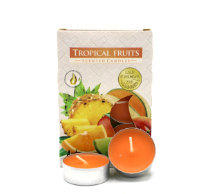 12x 6 Duftteelichter - Tropical Fruit