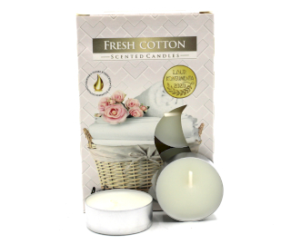 12x 6 Duftteelichter - Fresh Cotton