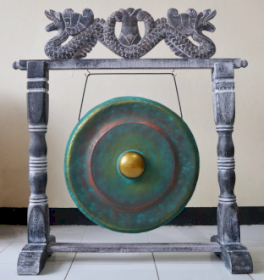 Kleiner Meditationsgong auf Ständer - 25cm - Greenwash