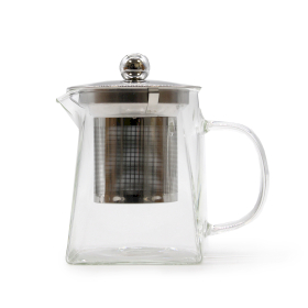 Teekanne aus Glas mit Sieb - Turmform - 350 ml