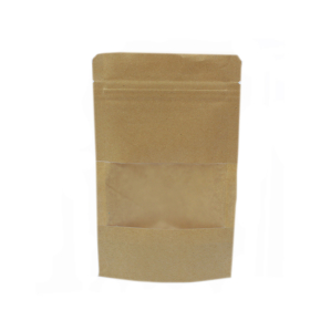 50x Kraftbeutel mit Fenster 10x16 cm