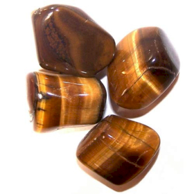 24x Tumble Stone - Gold Tiger Eye M