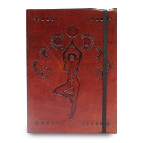 Kleines Notizbuch mit Riemen - Kosmische Göttin