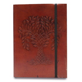 Kleines Notizbuch mit Trageriemen - Baum des Lebens