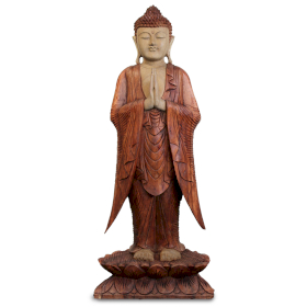 Buddha-Statue Stehend – 1 m Willkommen