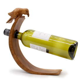 Holz Weinflaschenhalter - Vogel