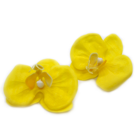 25x DIY Seifenblumen - Orchidee - Gelb