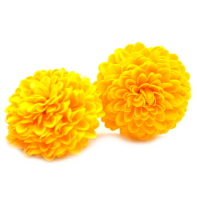 28x DIY Seifenblumen- Kleine Chrysantheme - Gelb