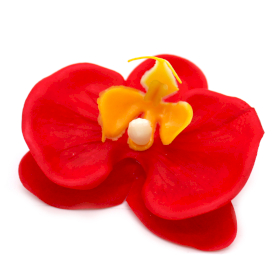 25x DIY Seifenblumen - Orchidee - Rot