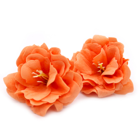 50x DIY Seifenblumen - Kleine Pfingstrose - Orange