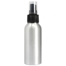 8x 100-ml-Aluminiumflasche mit schwarzem Sprühverschluss