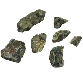 Mineralische Exemplare - Chalkopyrit (ca. 80 Stück)