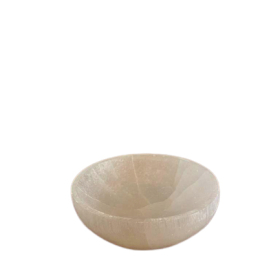Runde Schale aus Selenit - 10 cm