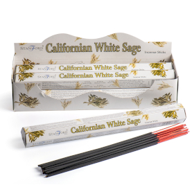 6x Schachtel mit 6 Premium-Räucherstäbchen aus kalifornischem Weißen Salbei